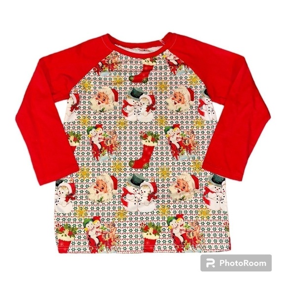 Other - Christmas Print Shirt. Size L. NWOT